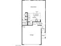 Layout of the first floor featuring kitchen, great room, and garage at 9246 Dekalb Ct, Las Vegas, NV 89148