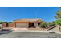 Attractive single-story home with a well-maintained front yard and two car garage at 3112 Haddon Dr, Las Vegas, NV 89134