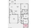 Detailed floor plan showcasing the layout of the home including the primary suite and kitchen at 4350 E Brusca Way, Pahrump, NV 89061