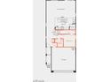 First floor plan featuring the garage, bedroom, bathroom, kitchen, and great room at 11881 Pied Harrier Ave, Las Vegas, NV 89138
