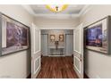 Grand hallway featuring artwork and access to the elevator, offering convenience and aesthetic appeal at 2877 Paradise Rd # 2602, Las Vegas, NV 89109