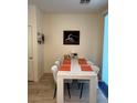 Bright dining area with seating for six, perfect for Gathering meals and entertaining guests at 2633 Spider Cactus Ct, Las Vegas, NV 89106