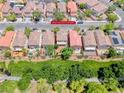 Aerial view of a well-maintained neighborhood showcasing home at 4044 Villeroy Avenue at 4044 Villeroy Ave, Las Vegas, NV 89141