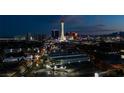 Stunning nighttime view of the Las Vegas Strip, showcasing its iconic skyline and bright city lights at 900 Las Vegas Blvd # 1209, Las Vegas, NV 89101