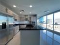 Modern kitchen features stainless steel appliances, sleek countertops, stylish cabinets, and a stunning city view at 4525 Dean Martin Dr # 1507, Las Vegas, NV 89103