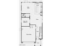 Layout of the home's first floor at 66 Via Montoro, Henderson, NV 89015