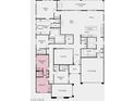 Detailed floorplan showcasing the layout of the home including the bedrooms, bathrooms, kitchen, and living areas at 490 Carter House Ave, Las Vegas, NV 89113