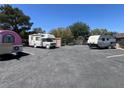 Parking area with RV and trailer parking spots available at 6445 Ironbark Ln, Las Vegas, NV 89107