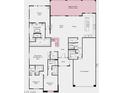 Detailed floor plan showcasing an open-concept layout with a large great room and primary suite at 454 Carter House Way, Las Vegas, NV 89113