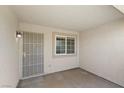 Private front entry with a security door and a window, creating a welcoming and secure entrance to the home at 538 Ancient Mayan Dr, Henderson, NV 89015