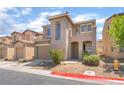 Charming two-story home with a private balcony and attached one car garage at 6260 Castle Kennedy St, Henderson, NV 89011
