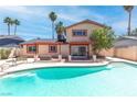 Inviting backyard pool surrounded by a patio area, perfect for outdoor enjoyment at 3793 Casa Colorado Ave, Las Vegas, NV 89121