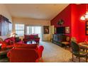 Comfortable living room offers a large sliding glass door for natural light and easy access at 8777 Maule Ave # 3116, Las Vegas, NV 89148