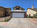Charming two-story home featuring a two-car garage and a well-maintained front yard at 4612 Supreme Ct, Las Vegas, NV 89110