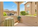 Picture of furnished exterior balcony with a table and chairs at 8985 S Durango Dr # 1177, Las Vegas, NV 89113