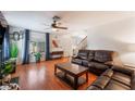 Inviting living room with hardwood floors and a comfortable seating arrangement at 944 Angel Star Ln, Las Vegas, NV 89145