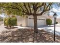 Well-maintained home with a spacious three-car garage and mature tree in the front yard at 9029 Tumblewood Ave, Las Vegas, NV 89143