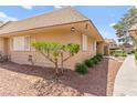 Exterior shot of home with desert landscaping and mature trees at 2569 Paradise Village Way, Las Vegas, NV 89120