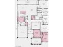 Detailed floor plan showcasing the layout of the house, including bedrooms, living areas, and garage at 796 Windover Ct, Las Vegas, NV 89138