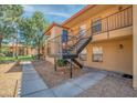 Exterior view of a multi-Gathering dwelling with convenient access stairs to the upper units at 3135 S Mojave Rd # 113, Las Vegas, NV 89121