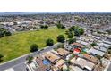 Scenic aerial view showcasing the property's location near a park and within a vibrant community at 2432 Spanish Ct, Las Vegas, NV 89108