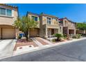 Charming two-story home with a front patio and a balcony on the second floor at 6308 Anticline Ave, Las Vegas, NV 89139