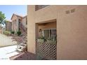 View of exterior balcony with foliage and neighboring apartment at 2110 Los Feliz St # 1034, Las Vegas, NV 89156