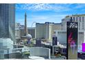 Scenic city view capturing iconic landmarks like the Eiffel Tower and vibrant buildings, perfect location at 3726 Las Vegas Blvd # 1809, Las Vegas, NV 89158