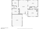 Detailed floor plan of the home's layout at 1509 Lucilee St, Las Vegas, NV 89101