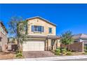 Charming two-story home with a well-manicured front yard and a two-car garage at 7045 Judith River St, North Las Vegas, NV 89084