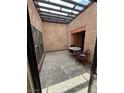 Enclosed patio with a skylight, perfect for outdoor dining and relaxation at 6521 Sugarpine Ln, Las Vegas, NV 89107