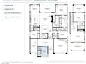 Detailed floor plan highlighting an open-concept layout with gourmet kitchen, spacious living areas, and luxurious primary suite at 301 Talon Heights St, Las Vegas, NV 89138