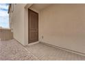 Close-up of the exterior door of the property with brick pavers at 872 Pointe Arbor St, Henderson, NV 89011