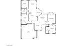 Detailed floor plan showcasing the layout and dimensions of the home at 10628 Mission Lakes Ave, Las Vegas, NV 89134