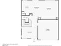 Floor plan displaying layout of first level at 3820 Alpine Track Ave, North Las Vegas, NV 89032