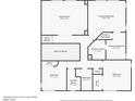 Floor plan displaying layout of second level at 3820 Alpine Track Ave, North Las Vegas, NV 89032