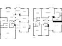 Floor plan showcasing the layout of the two stories of the home at 2812 Via Avanti St, Henderson, NV 89074