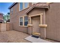 Cozy front entrance featuring a covered porch with decorative columns at 4609 Hearts Desire Ave, Las Vegas, NV 89115