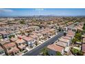 Suburban home location close to the Las Vegas Strip, as viewed from an aerial view at 7694 Hampton Park Ln, Las Vegas, NV 89113