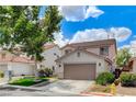 Two-story home with a two-car garage, low-maintenance yard, and nearby guest parking at 3717 Shanagolden St, Las Vegas, NV 89129