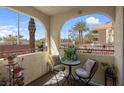 Relaxing patio with seating, perfect for enjoying outdoor views at 7950 W Flamingo Rd # 1003, Las Vegas, NV 89147