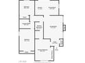 Detailed floor plan showcasing the layout of the home's rooms and dimensions at 5417 Eastbrook Dr, Las Vegas, NV 89142