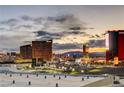 Spectacular city view showcasing iconic hotels and glittering lights under a stunning evening sky at 2877 Paradise Rd # 1605, Las Vegas, NV 89109