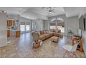 Spacious living room with vaulted ceilings, lots of natural light, and open layout at 1290 Dalene Ave, Henderson, NV 89002