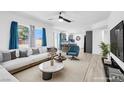 Bright living room featuring an open concept design with modern furnishings at 1411 Norman Ave, Las Vegas, NV 89104