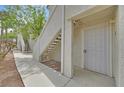 This condo features stair access and a secure entry door at 4400 W Lake Mead Blvd # 101, Las Vegas, NV 89108