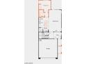Layout showcasing the first floor plan that includes the great room, kitchen, and entry at 1547 Pacific Baza St, Las Vegas, NV 89138