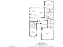 Detailed floor plan showcasing the home's layout with measurements for rooms and total square footage at 5110 Silenzio St, Las Vegas, NV 89135