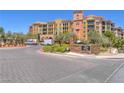View of the private residences entrance sign on a sunny day at 30 Strada Di Villaggio # 441, Henderson, NV 89011