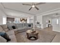 Bright, open floor plan with modern finishes, including a spacious living area and updated flooring at 5616 Canoe Ridge Ct, Las Vegas, NV 89141